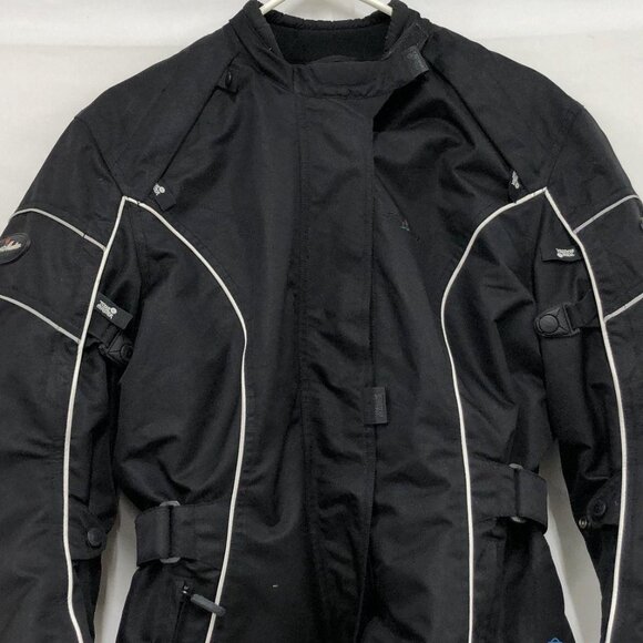 TourMaster Trinity Black Motorcycle Jacket Women's Size M 10-12 - Picture 5 of 5